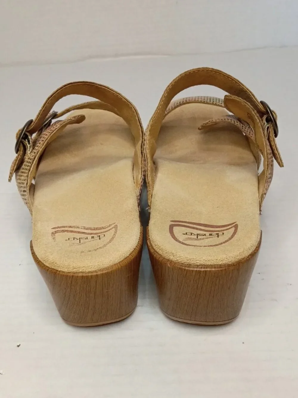 Dansko Sophie Stained Glass Metallic Wedge Sandals US Women's Size 9.5/ EU 40